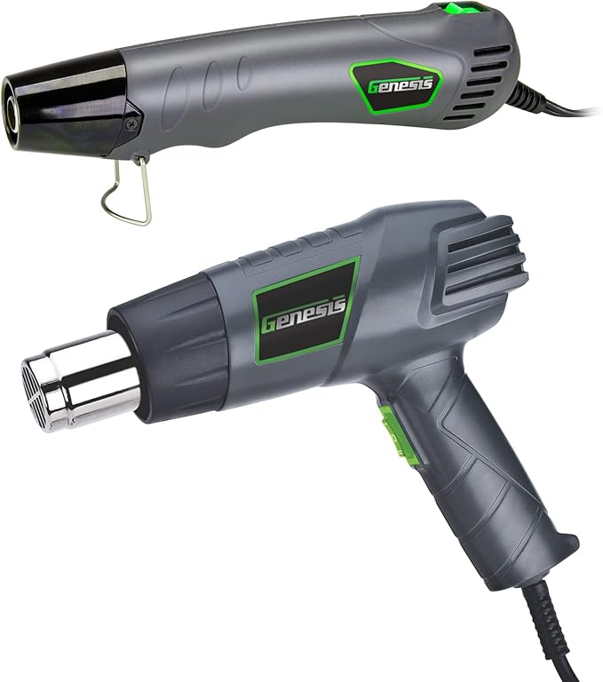 Genesis 12.5 amp Heat Gun with Compact 350 Watt Corded Heat Gun