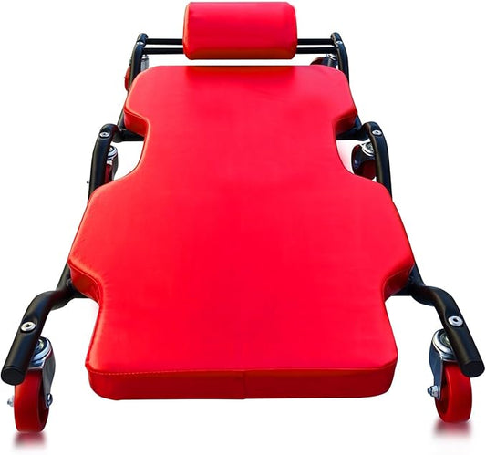 BESTOOL 44'' Heavy-Duty Creepers Automotive with 6 Sturdy Casters- Sturdy and dDurable, Metal Frame car Creeper