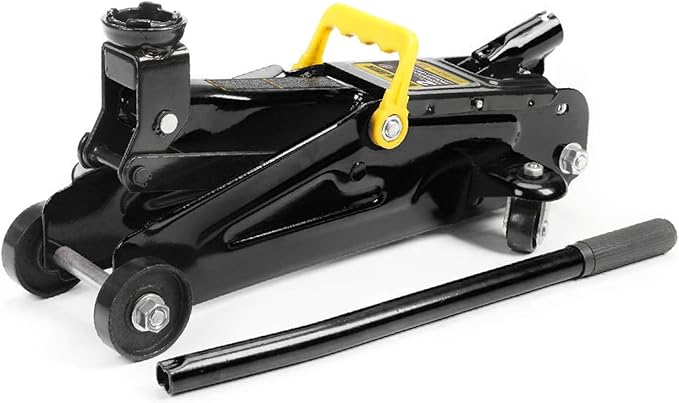 Torin 2 Ton Hydraulic Floor Jack, 4000 lbs Capacity Low Profile Trolley Service Jack with 5.2"-13.3" Lifting Range, Heavy Duty Steel Car Jack for Sport Utility Vehicle, Cars, Black