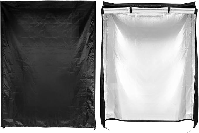 QWORK Shelf Units Cover, Heavy Duty Waterproof Wire Rack Cover for Shelf 48"x24"x 72"