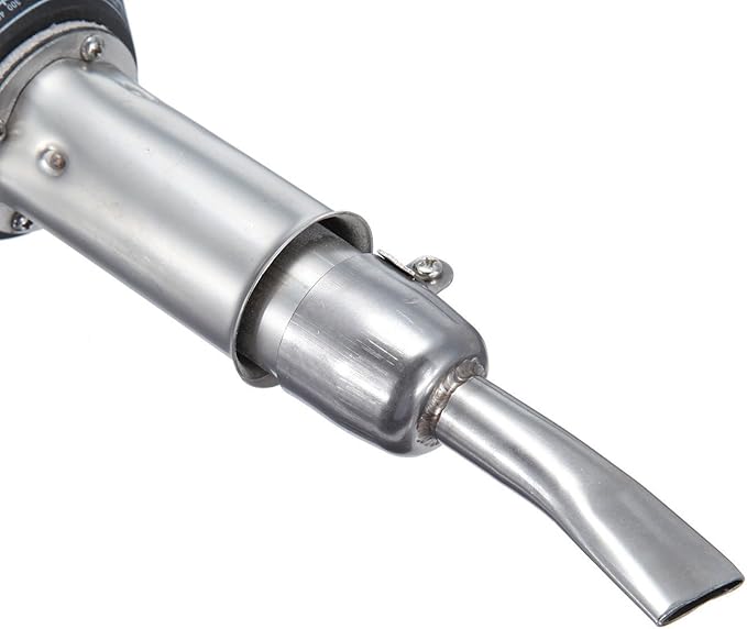 20mm+40mm Flat Wide Mouth Tubular Welding Nozzle Replacement for Vinyl PVC Plastic Hot Air Welder Heat Gun, Stainless Steel Heat Resisting