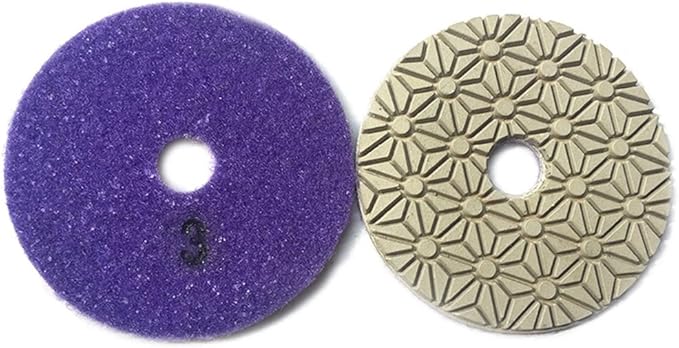 JDK Diamond Wet 3 Steps Polishing Pad 4'' for Concrete Granite Marble Stone 100mm Resin Disc 3pcs/Set