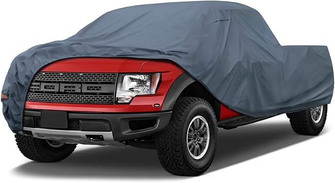 16 Layers Truck Cover Waterproof All Weater, Heavy Duty Outdoor Pickup Truck Cover for Ford F-Series F-150, Toyota Tundra, RAM 1500 2500 3500, Nissan Titan etc. Length up to 248 inch.