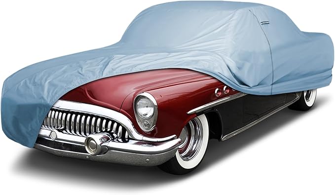 iCarCover Premium Car Cover for 1950-1953 Buick Super 2-Door Heavy Duty Waterproof All-Weather Automobiles Custom Fit Indoor Outdoor UV Snow Protection Covers with Straps and Bag