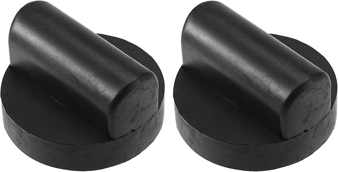 X AUTOHAUX 2 Pcs Rubber Jack Puck Jacking Lift Pad Jack Lift Point Pad Adapter for Audi TT RS R8 A6 Support Point Adapter Jacking Trolly Car Removal Repair Tool