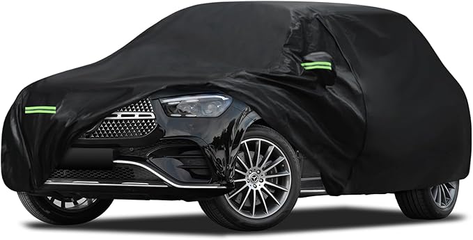 Car Cover Fit for Mercedes Benz E-Class Sedan E300 E350 E450/E43 E53 E63 AMG (2006-2026), Migaven Waterproof Full Exterior Cover Sun Rain Protection with Door Zipper, Black