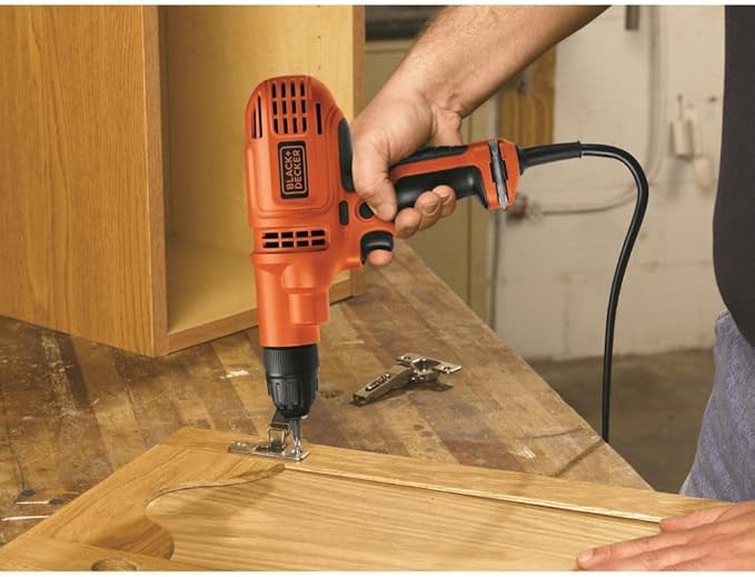 BLACK+DECKER Corded Drill, 5.5-Amp, 3/8-Inch (DR260C)