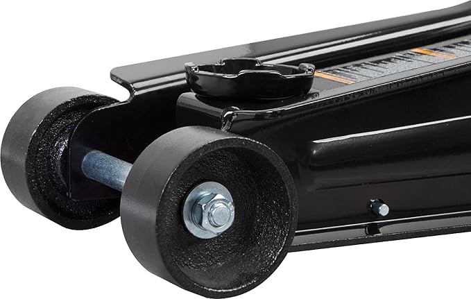 Torin TORT825051-1 Hydraulic Low Profile Trolley Floor Jack with Single Piston Quick Lift Pump, 2.5 Ton (5,000 lb.) Capacity, Black