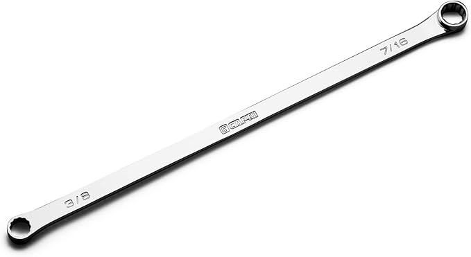 Capri Tools 3/8 x 7/16 in. 0 Degree Offset Extra Long Box End Wrench (CP11800-38716)