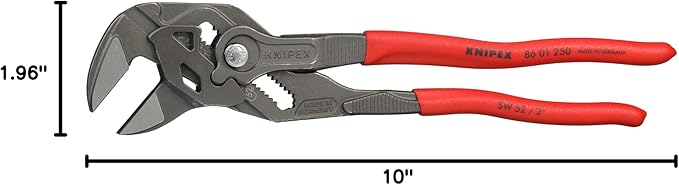 KNIPEX Tools - Pliers Wrench, Black Finish (8601250), 10-Inch