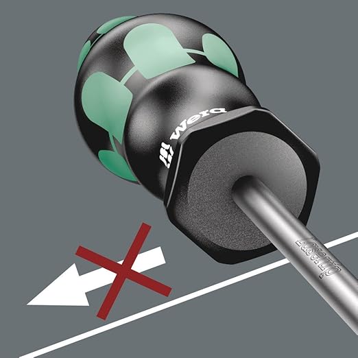 Wera 05008706001 Kraftform Plus 350 PH Phillips Screwdriver, Without Lasertip, PH 0 Head, 4" Blade Length