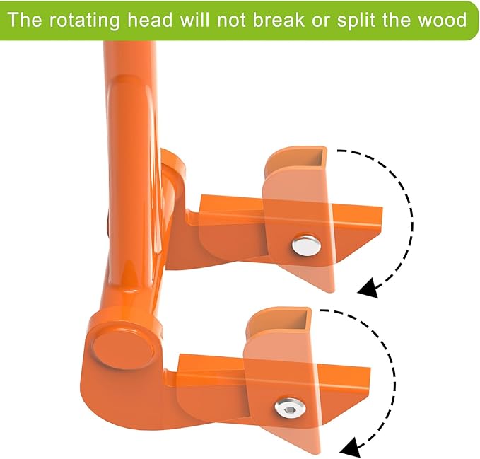 Pallet Buster Tool, Insaga Deck Board Removal Tool with Thick 3mm Handle 50'', Full welded Pallet Breaker Tool, Articulating Pivoting Head Deck Wrecker, Capacity up to 250 lbs