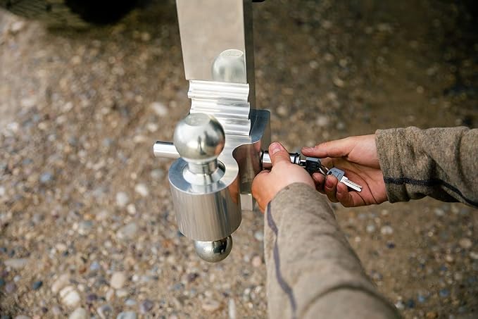 ANDERSEN HITCHES | 6" Drop/Rise | Adjustable Rapid Hitch with 2x2-5/16 inch Greaseless AlumiBall | FIfth Wheel Trailer Hitch | Tow Accessories | 3405