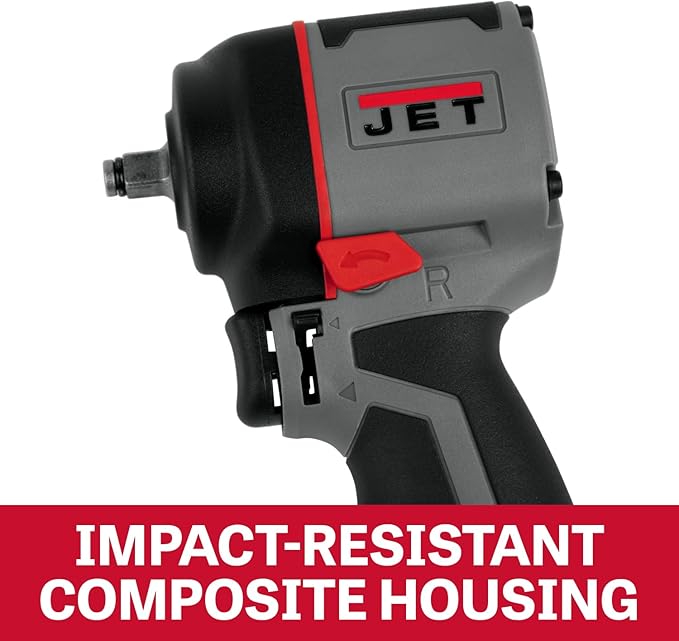 JET 3/8-Inch Stubby Impact Wrench, 430 ft-lbs, 8500 RPM (JAT-125)