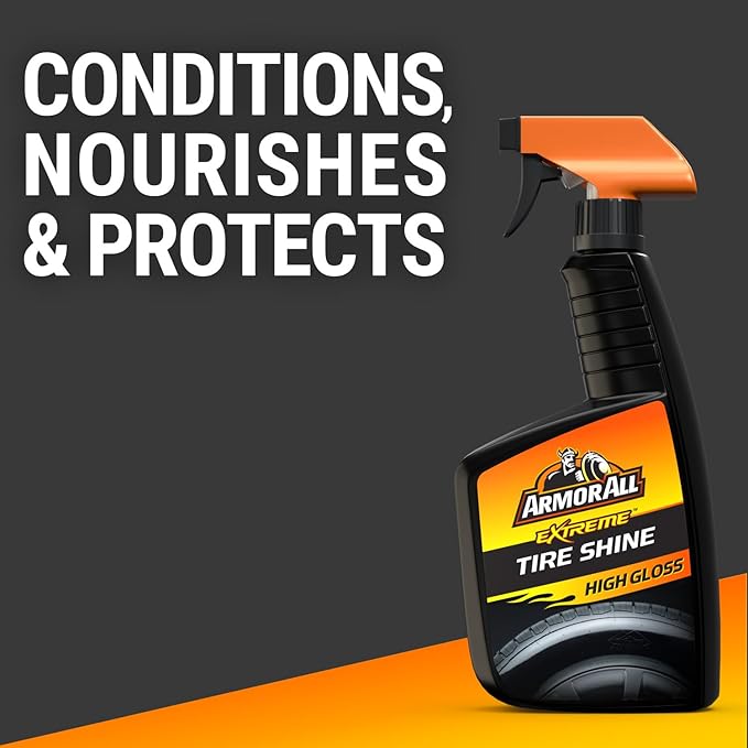 Armor All Tire Shine, One-Step Tire Shine Spray for Precise, Even Shine and Minimal Overspray - 2 Count