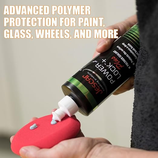 Jescar Power Lock Plus Polymer Sealant - 16oz - Durable High-Gloss Paint Sealant for Long-Lasting Protection – Easy Application, Safe for All Paint Types, Easy to Apply, Hand or Machine Application