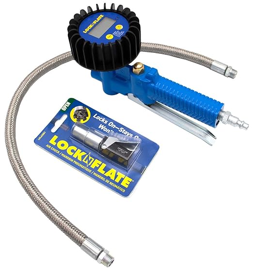 LockNFlate Tire Inflator/Deflator with Digital Gauge
