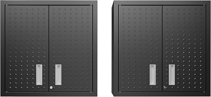 Manhattan Comfort Fortress Storage Units, Charcoal Gray