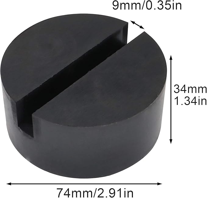 AUTOXBERT Universal Rubber Jack Pad Support Pinch Weld Slotted Floor Frame Rail Adapter Car Removal Repair Tool for VW KIA Ford Renault