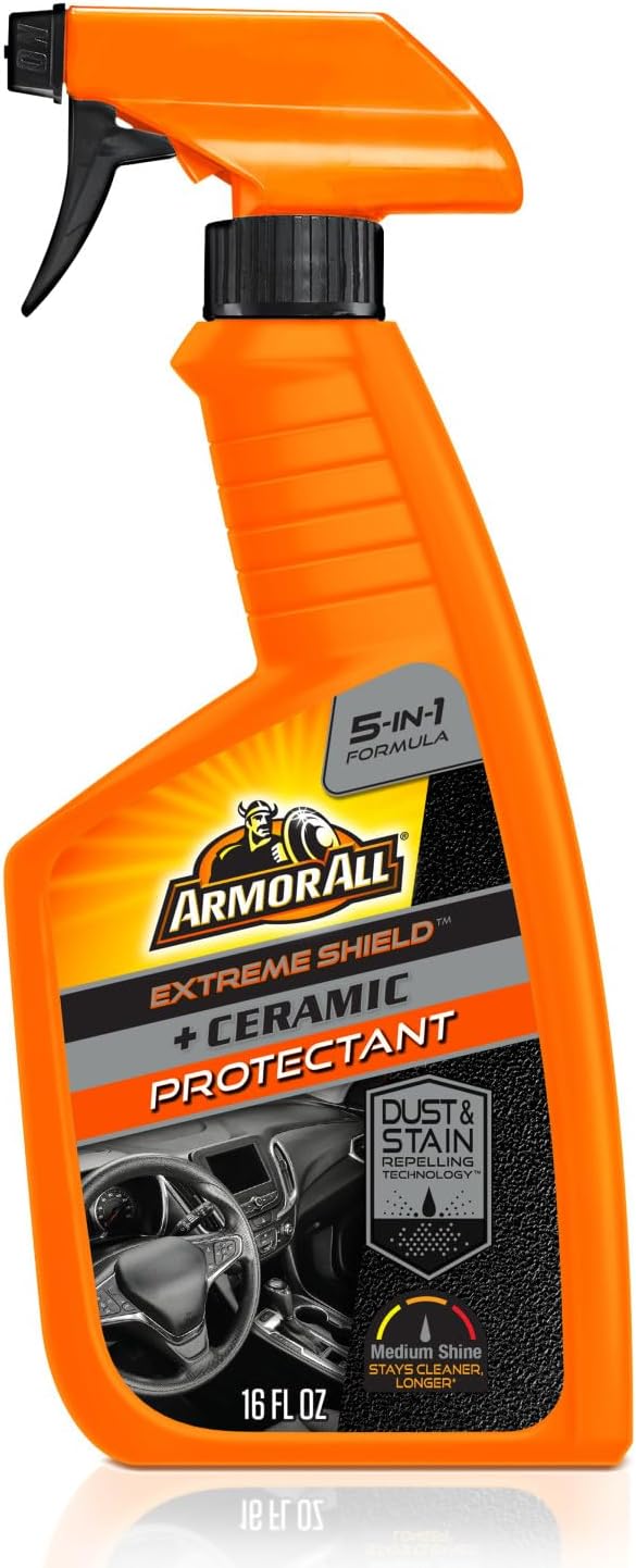 Armor All Extreme Shield Protectant Spray , Interior Car Cleaner with UV Protection Against Cracking and Fading, 16 Fl Oz