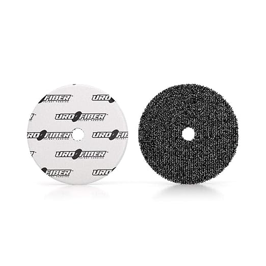 Buff and Shine URO-Fiber Microfiber Pad for Car Compounding, Cutting, Buffing, Waxing, and Polishing - Compatible with Long-Throw, High-Action, Dual-Action, and Random Orbital Polisher - 6 in (6 Pads)