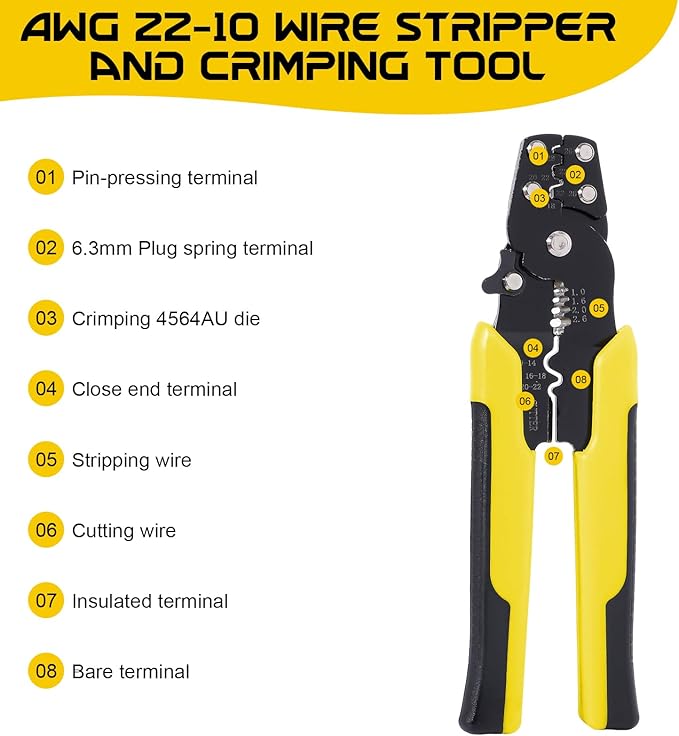 3-In-1 Heat Gun Kit with 3588Pcs Heat Shrink Solder Accessories, 350W Mini Heat Gun with AWG24-10 Wire Stripper and AWG22-10 Crimping Tool Wire Connectors for Shrink Tubing Marine Automotive