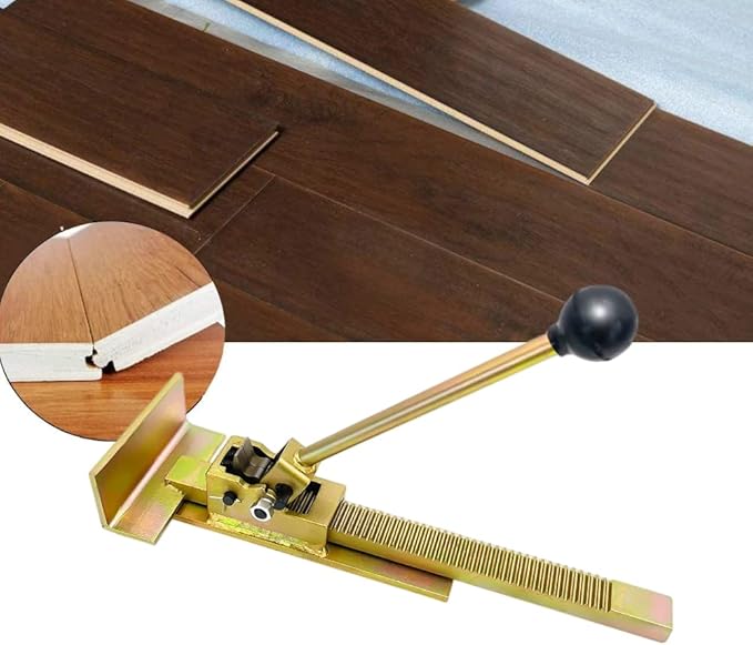Hardwood Flooring Jack, Quick Release Positioning Tool for Straighten & Install Hardwood Floor Vinyl Plank, Floor Gap Fixer Tool Laminate Flooring Jack with Felt, Protect Floor from Scratches
