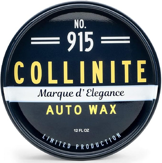 Collinite 915 Marque D Elegance Wax-Premium Carnauba+Polymer Concours Sealant. Show Car-Deep Shine & High Gloss + Durable, Long-Lasting Paint Protection for Cars, Trucks, & Motorcycles (12 fl oz)