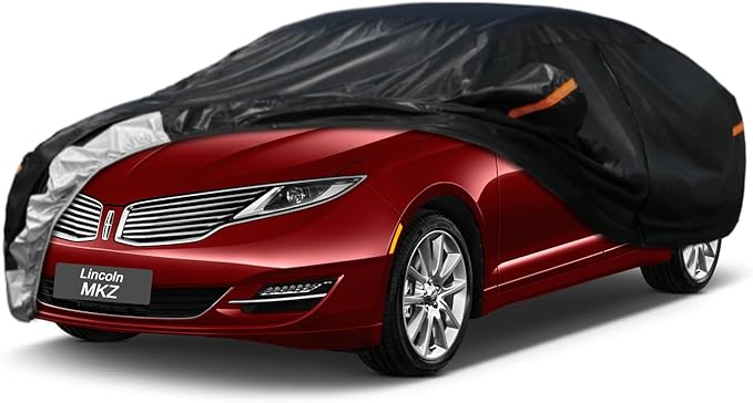 7 Layer Car Cover Custom Fit Lincoln MKZ (2006-2025) Waterproof All Weather, Heavy Duty Outdoor Snow Sun Rain Uv Protection (Ships from US Warehouse, Delivery 3-8 Days)