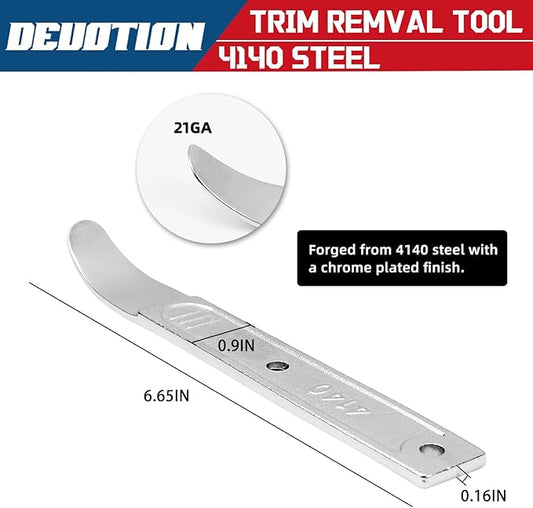 4140 Pry Tool, Pry Bar Trim Removal Tool, Pry Tool, Pocket Pry Bar, Car Trim Removal Tool Kit, Trim Removal Tool Kit, Panel Removal Tool Interior Trim Removal Kit For Planes, Automotive Tools
