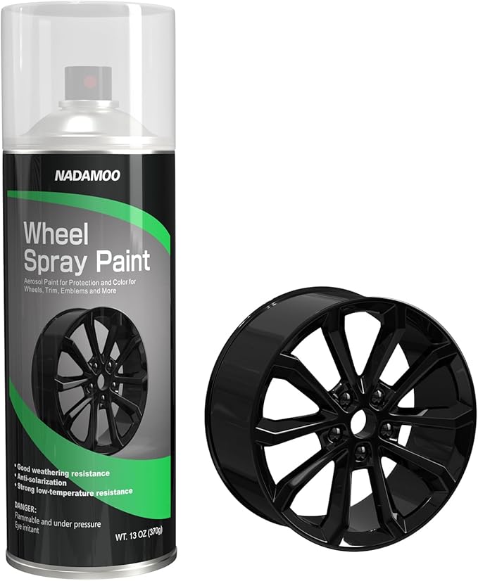 NADAMOO Aluminum Wheel Rim Paint Protective Clear Coat, Satin Finish, 1 Can, 13 Oz