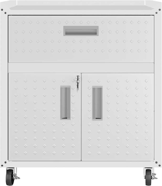 Manhattan Comfort Fortress Storage Units, White
