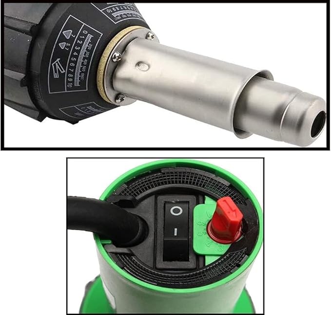 Beyondlife 1600W Hot Air Plastic Welder Heat Gun PVC Vinyl Flooring Welding Tool Hot Gas Pistol Kit, with Various Welding Accessories