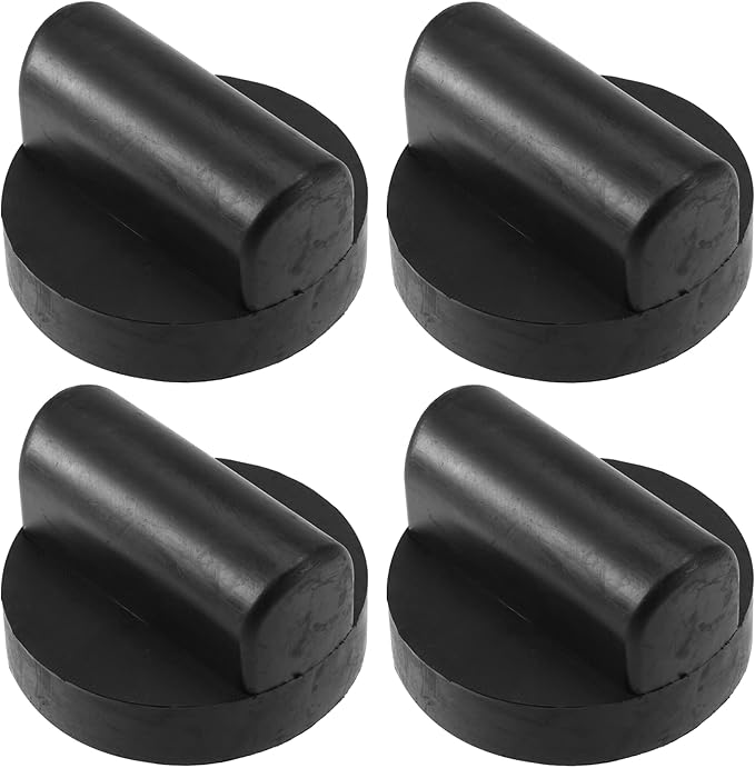 X AUTOHAUX 4 Pcs Rubber Jack Puck Jacking Lift Pad Jack Lift Point Pad Adapter for Audi TT RS R8 A6 Support Point Adapter Jacking Trolly Car Removal Repair Tool