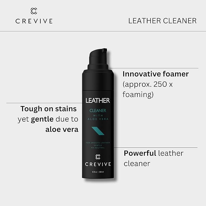 Car Leather Cleaner and Conditioner, Premium All-in-One Leather Care Kit for Car Seats and Interior