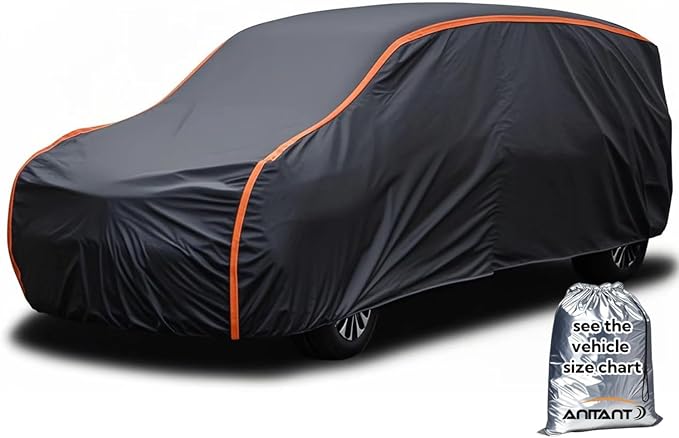 Super Lightweight Mini Van Cover,Large Car Cover Waterproof All Weather RainUV Protection Full Exterior Covers Fit Van up to 216”Lx72 Wx72 H