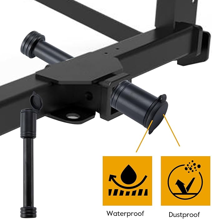 Hitch Receiver Pin Lock, Trailer Hitch Receiver Lock with 5/8" Pin, for Class III IV 2" and 2-1/2" Receiver on Trailer, Truck, Car, Boat, 2 Pack