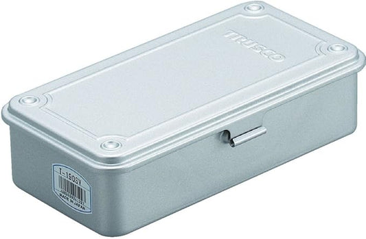 TRUSCO T-190SV Trunk Tool Box, 7.9 x 4.2 x 2.2 inches (203 x 109 x 56.0 mm) , Silver