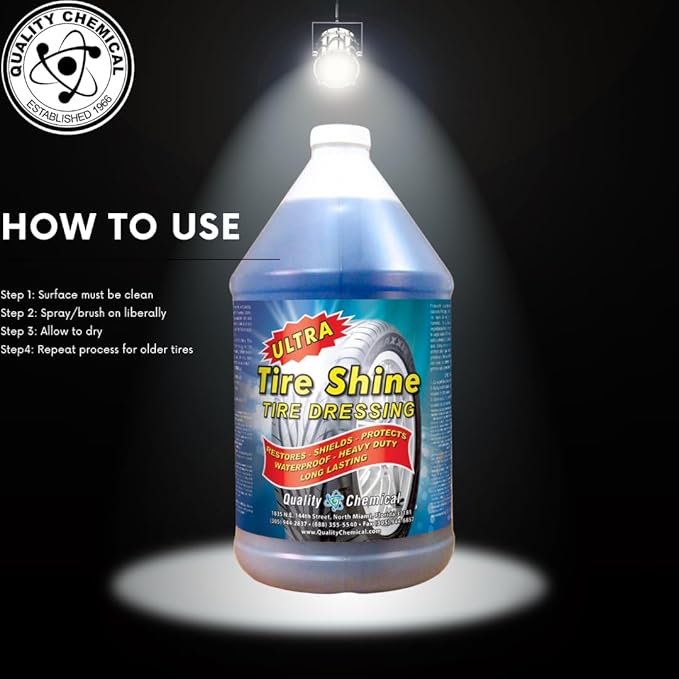 Quality Chemical Ultra Tire Shine Solvent-Based Tire Dressing / 1 Gallon (128 oz.)
