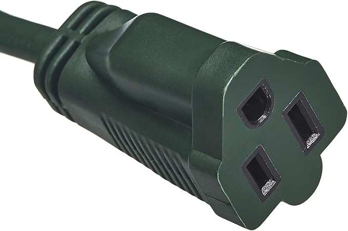Amazon Basics 50-Foot 3-Prong Indoor/Outdoor Extension Cord, Heavy-Duty, 13 Amps, 1625 Watts, 125 VAC, Green