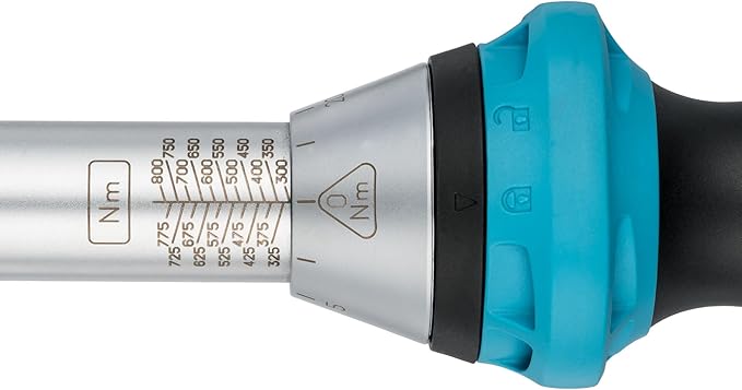 Hazet torque wrench 5145-3CT I Output: square 0.79 in (3/4 inch), tolerance: 3%, 32 teeth (operating angle 11.25 degrees) I User-friendly reversible ratchet for car and bicycle I 20.43 in