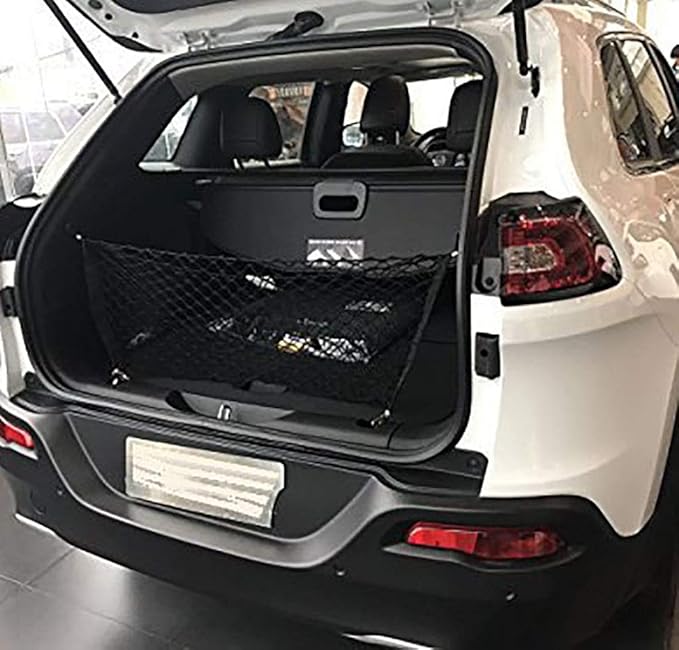 Kaungka Cargo Net Nylon Rear Trunk Compatible for 2014 2015 2016 2017 2018 2019 Jeep Cherokee