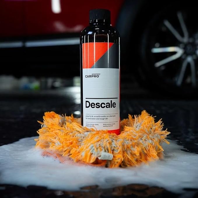 CARPRO Descale Acidic Car Shampoo Wash Concentrate, Removes Minerals, Waxes, Sealants & Oils - 500ml (17 fl oz)