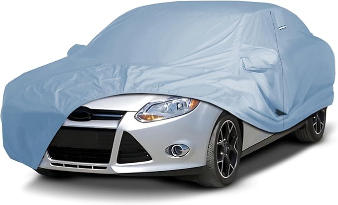 iCarCover Premium Car Cover for 2012-2018 Ford Focus Hatchback Heavy Duty Waterproof All-Weather Automobiles Custom Fit Indoor Outdoor UV Snow Protection Covers with Straps and Bag