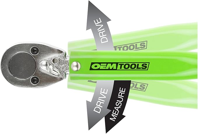 OEMTOOLS 25689 1/2 Inch Drive Click-Style Torque Wrench, 10-150 Ft/Lb., Clicks at Desired Torque, Torque Wrench 1/2 Drive, Lug Wrench, Tire Wrench