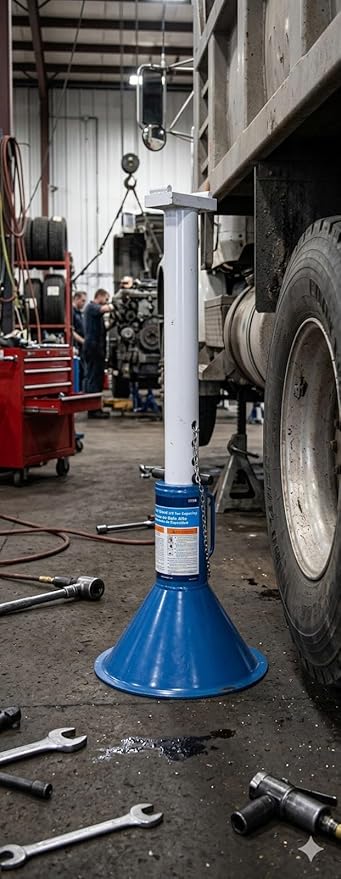 OTC 1779B 12-Ton Capacity High Profile Jack Stand - 33-3/4 to 44-1/4 Inch Range, Blue