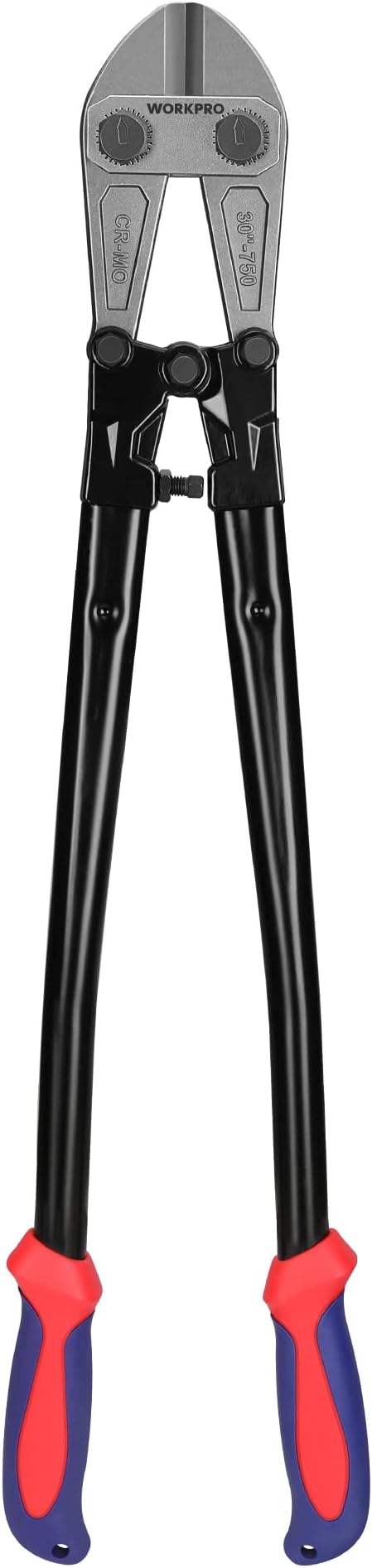 WORKPRO W017007A Bolt Cutter, Bi-Material Handle with Soft Rubber Grip, 30" & Spec Ops SPEC-D30PRY Tools 30" Wrecking Crowbar, Pry Bar Ends with Teardrop Nail Puller, High-Carbon Steel