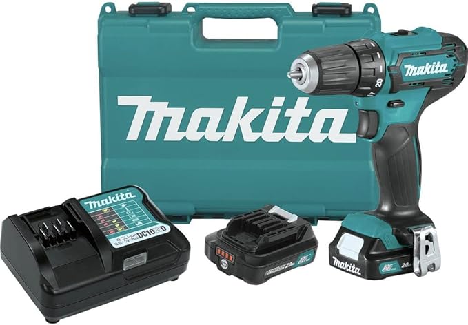 Makita FD09R1 12V max CXT® Lithium-Ion Cordless 3/8" Driver-Drill Kit (2.0Ah)