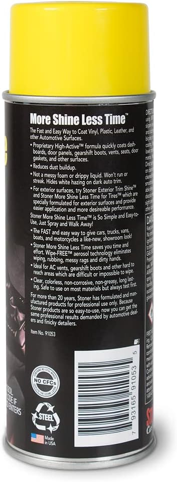 Stoner Car Care 91053 More Shine Less Time Protectant - 9-Ounce