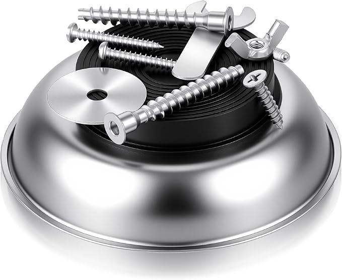 8 Pack 3 Inches 4 Inches Round Magnetic Tray, Stainless Steel Magnetic Bowl, Round Magnetic Parts Tray for Pins, Screws, Bolts, Nuts, Small Parts
